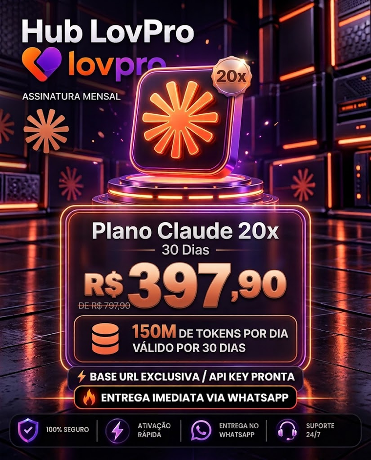 Plano Claude 20x 30 dias