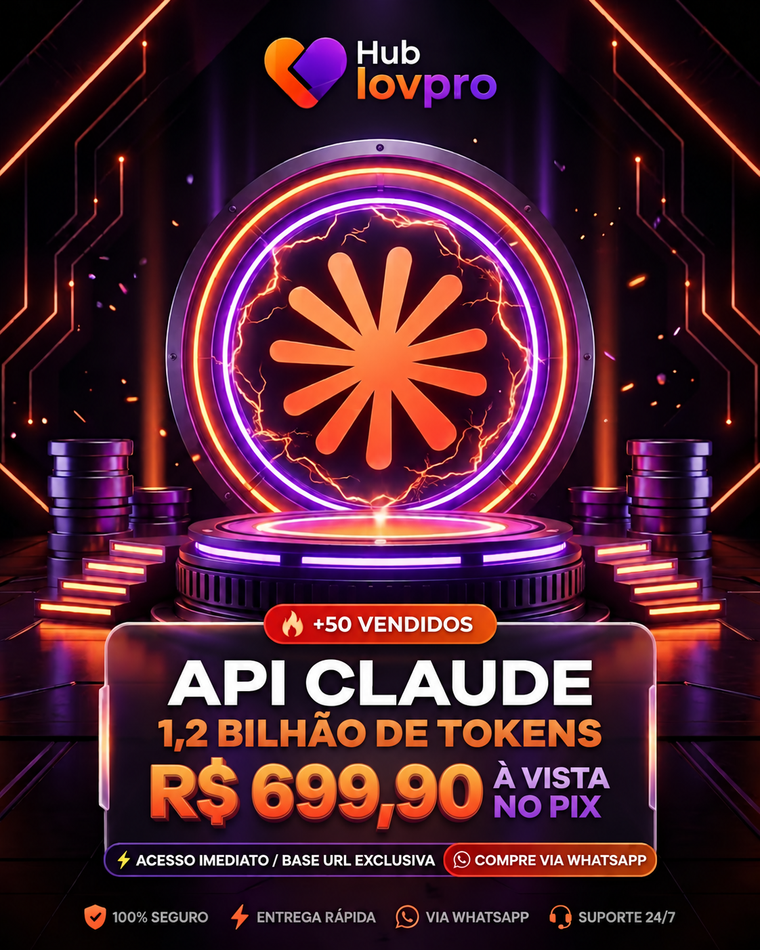 API Claude — 1,2 bilhão de tokens